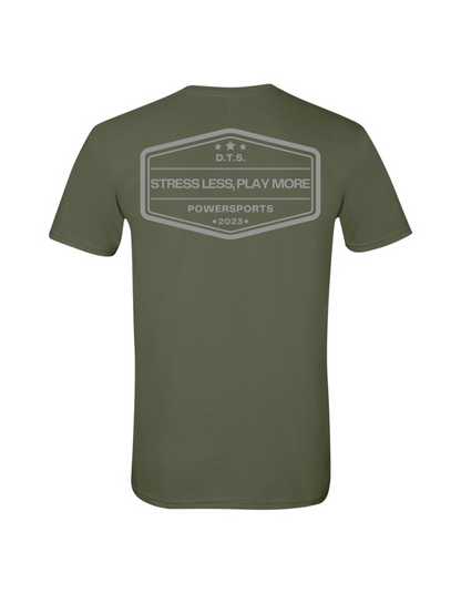 DTS POWERSPORTS “STRESS LESS, PLAY MORE!” TEE SHIRT